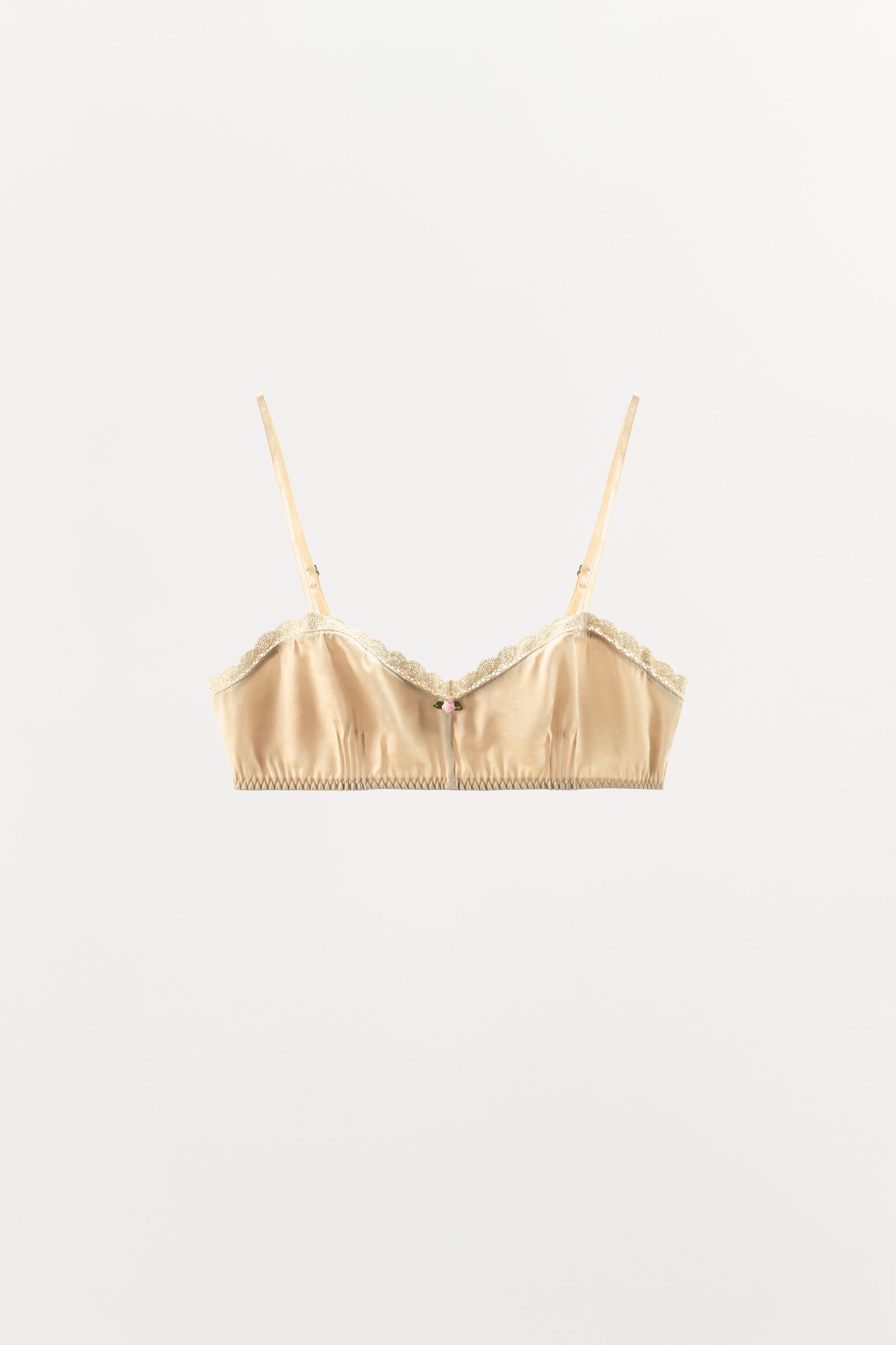 SOUTIEN-GORGE DENTELLE FLEUR EN CONTRASTE